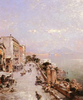 弗朗玆 理查德 翁特貝格爾 A View of Posilippo Naples